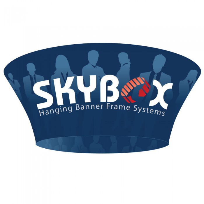 Tapered Circle Double Sided Hanging Banner