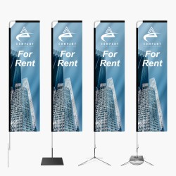 Rectangle Flag - Small 8.5ft, Medium 11.8ft, Large 15ft